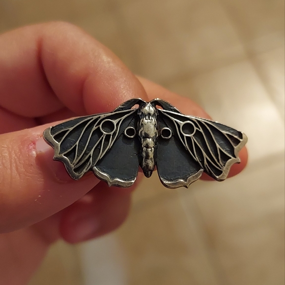 Bloodmilk  Jewelry  Bloodmilk Og Mini Planchette Moth Ring  Poshmark